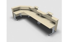 Empfangstheke Solid 400x160 cm