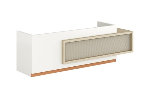 Moderne weiße empfangstheke - moderne,